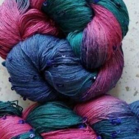 Элитный шёлк tusso морская лагуна