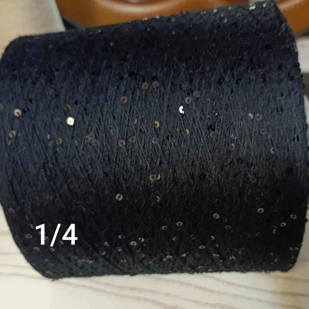 Хлопок с пайетками 3 мм(800 м/100 гр)(1/4