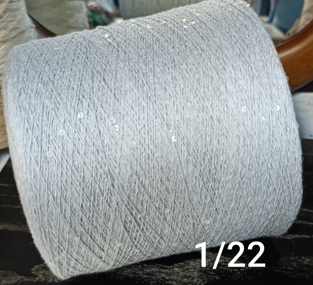 Хлопок с пайетками 3 мм(800 м/100 гр)(1/22)