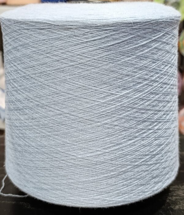 Кашемир с поливискозой голубой