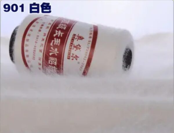 Пух норка 100 гр красная этикетка белый (901)