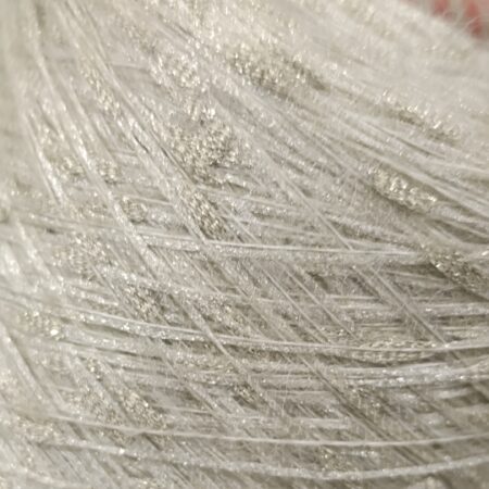 Мохер альпака с люрексом с узелками.