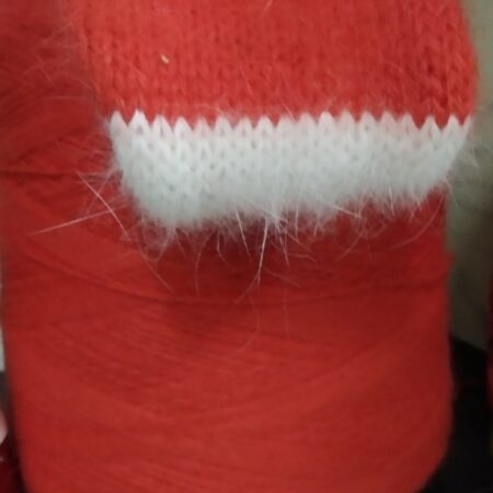 Ангора 60 % нейлон 40 %  красно - оранжевый