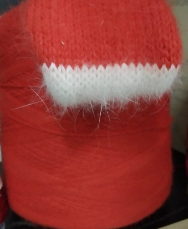 Ангора 60 % нейлон 40 %  красно - оранжевый