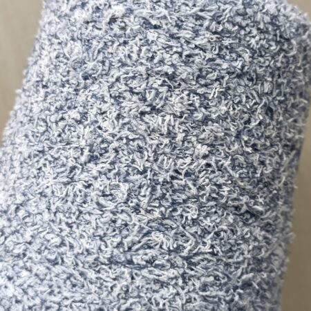 Бархатный Флис "Снежинка"джинсовый