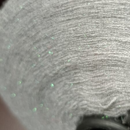Меринос с Поливискозой и люрексом снежок серый
