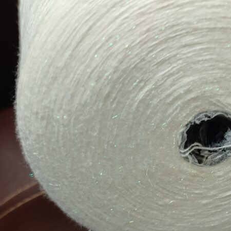 Меринос  с Поливискозой и люрексом снежок белый