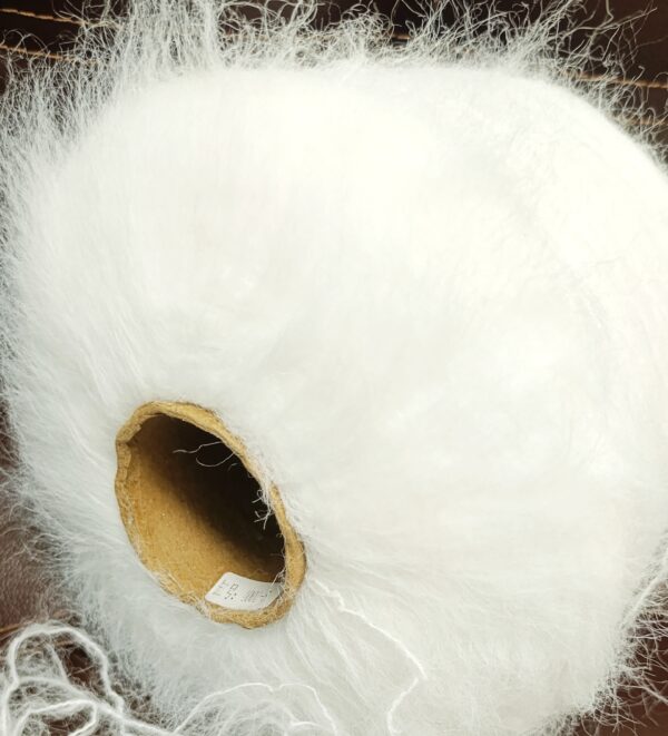 Мохер с Альпака белый