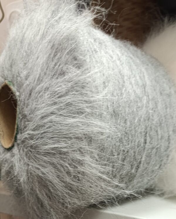 Мохер с Альпака серый